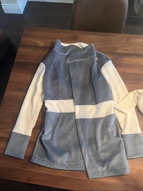 Truffle Collection Jackets & Blazers - Truffle coat with belt 2 tones